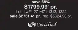 JC Penney 1 ct. t.w.Ħ◊ offer