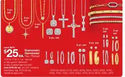 JC Penney 1/20 to 1/10 ct. t.w. natural or lab-grown diamond or lab-created gemstones§ offer