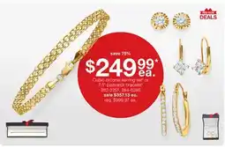 JC Penney Cubic zirconia earring set‡ or 7.5 bismarck bracelet‡ offer