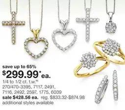 JC Penney 1/4 to 1/2 ct. t.w.Ħ‡ offer