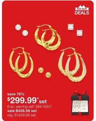 JC Penney 6-pr. earring set◊ offer