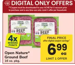 ACME Open Nature Ground Beef offer