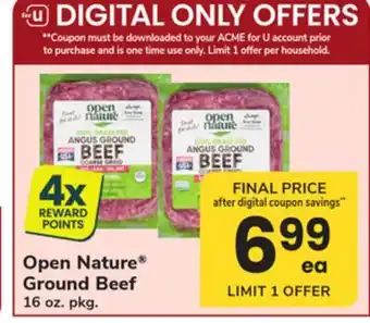 ACME Open Nature Ground Beef offer