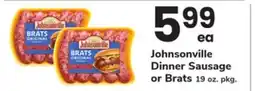 ACME Johnsonville Dinner Sausage or Brats offer