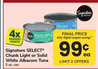 ACME Signature SELECT Chunk Light or Solid White Albacore Tuna offer