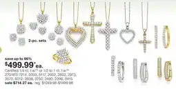 JC Penney Certified 1/4 ct. t.w.Ħ ◊ or 1/2 to 1 ct. t.w.Ħ‡ offer