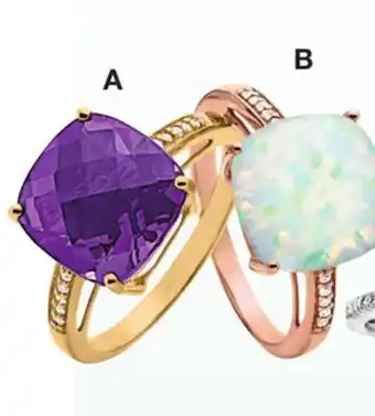 JC Penney Effy genuine gemstone & natural diamond accent offer