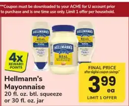 ACME Hellmann's Mayonnaise offer