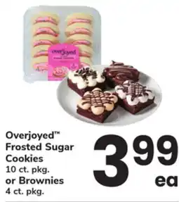 ACME Overjoyed Frosted Sugar Cookies 10 ct. pkg. or Brownies 4 ct. pkg offer