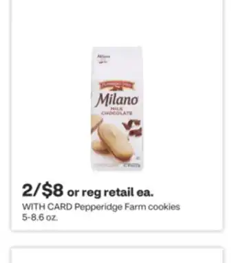 CVS Pepperidge Farm cookies 5-8.6 oz offer