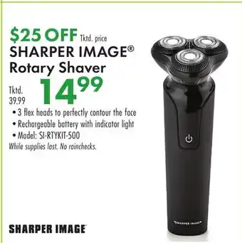 Boscov's SHARPER IMAGE Rotary Shaver offer