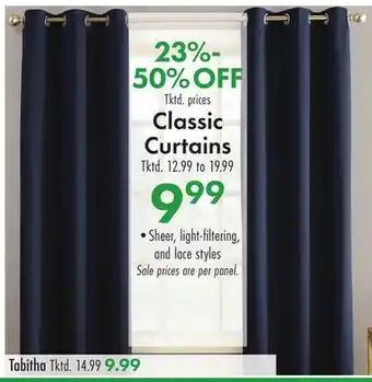 Boscov's Classic Curtains offer