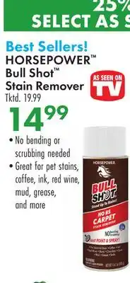 Boscov's HORSEPOWER Bull Shot Stain Remover offer