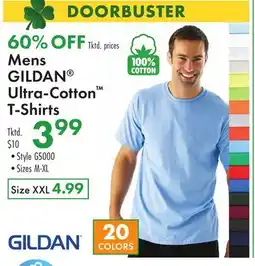 Boscov's Mens GILDAN Ultra-Cotton T-Shirts offer