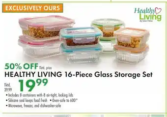 Boscov's HEALTHY LIVING 16-Piece Glass Storage Set offer