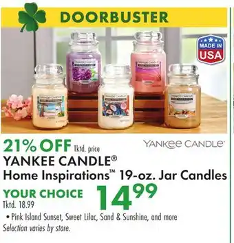 Boscov's YANKEE CANDLE Home Inspirations 19-oz. Jar Candles offer