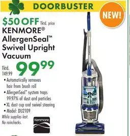 Boscov's KENMORE AllergenSeal Swivel Upright Vacuum offer