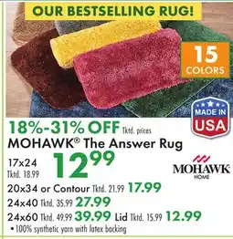 Boscov's MOHAWK The Answer Rug offer