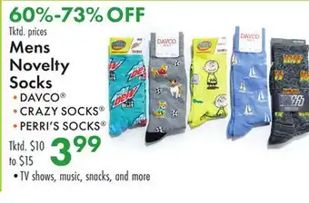 Boscov's Mens Novelty Socks offer