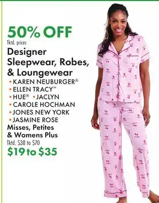 Boscov's Designer Sleepwear, Robes, & Loungewear offer