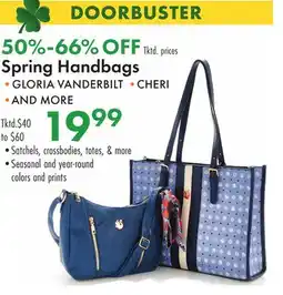 Boscov's Spring Handbags offer