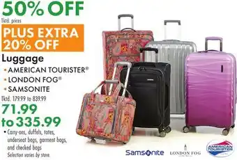 Boscov's Luggage offer