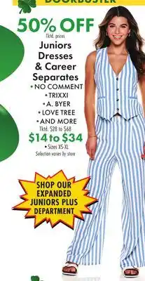 Boscov's Juniors Dresses & Career Separates offer