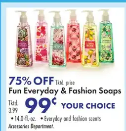 Boscov's Fun Everyday & Fashion Soaps offer