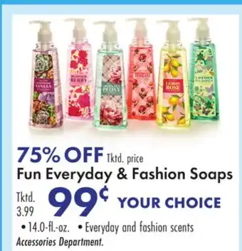 Boscov's Fun Everyday & Fashion Soaps offer