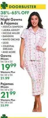 Boscov's Night Gowns & Pajamas offer