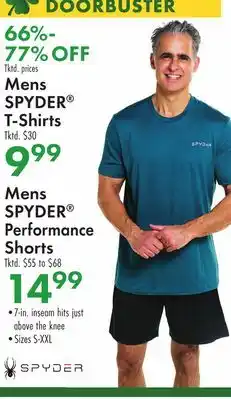 Boscov's Mens SPYDER T-Shirts offer