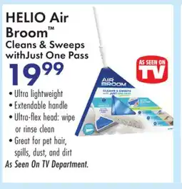 Boscov's HELIO Air Broom Cleans & Sweeps withJust one pass offer