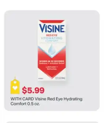 CVS Visine Red Eye Hydrating Comfort 0.5 oz offer