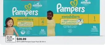 CVS Pampers Super Pack 38-104 ct offer