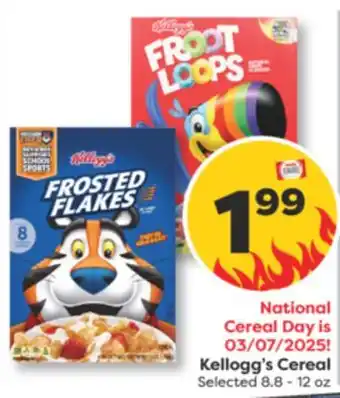 Weis Markets Kellogg's Cereal offer