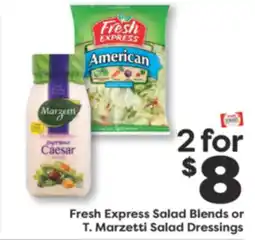 Weis Markets Fresh Express Salad Blends or T. Marzetti Salad Dressings offer