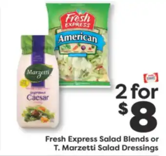 Weis Markets Fresh Express Salad Blends or T. Marzetti Salad Dressings offer