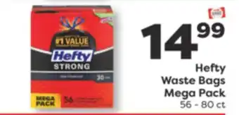 Weis Markets Hefty Waste Bags Mega Pack offer