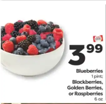 Weis Markets Blueberries 1 pint Blackberries, Golden Berries, or Raspberries 6 oz offer