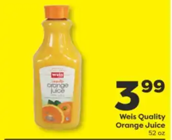 Weis Markets Weis Quality Orange Juice offer