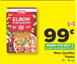 Weis Markets Weis Quality Pasta offer