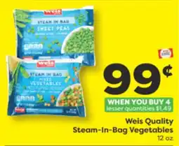 Weis Markets Weis Quality Steam-In-Bag Vegetables offer