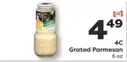 Weis Markets 4C Grated Parmesan offer