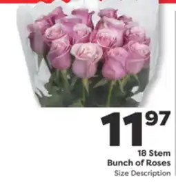 Weis Markets 18 Stem Bunch of Roses offer