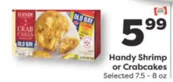 Weis Markets Handy Shrimp or Crabcakes offer