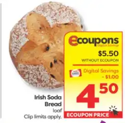 Weis Markets Irish Soda Bread offer