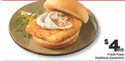 Weis Markets Fried Haddock Sandwich offer