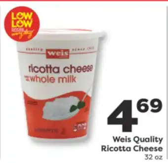 Weis Markets Weis Quality Ricotta Cheese offer