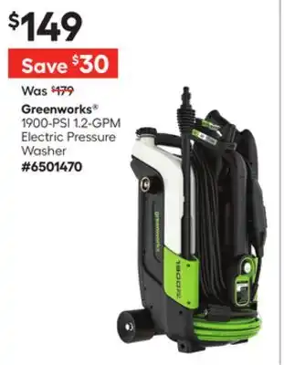 Lowe's Greenworks 1900-PSI 1.2-GPM Electric Pressure Washer offer