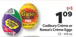 Weis Markets Cadbury Créme or Reese's Créme Eggs offer